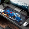 Blue Sports Car Design Mouse Pad - a Large Gaming And Office Laptop Mat Made of Durable Polyester, The Perfect Birthday Or Christmas Gift for Gamers, Desk Mouse Pad.