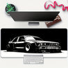 [Gaming Mouse Pad] Large Black & White Car Design Gaming Mouse Pad with Non-Slip Rubber Base, Precision Stitched Edges - Waterproof Desk Mat for Office and Gaming Use, Large Mouse Pads for Desk