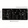 Large Java Programming Cheat Sheet Desk Mat - Non-Slip Rubber Base, Smooth Surface for Keyboard & Mouse, Durable Rectangular Design with Java Syntax, Libraries & Tools Reference for Office & Home Computer Accessories, Workspace Organization, Functional La 35.4" x 15.7" (90x40cm)