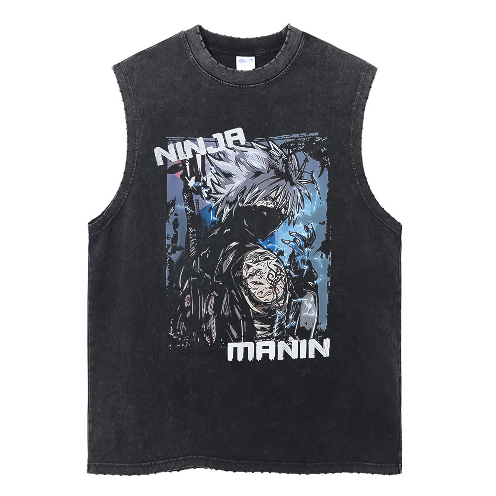 Kakashi Ninga Manin Vintage Tank Top Tank Tops