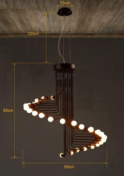 Calarbo™ Ava - Modern Nordic Spiral Chandelier Chandelier