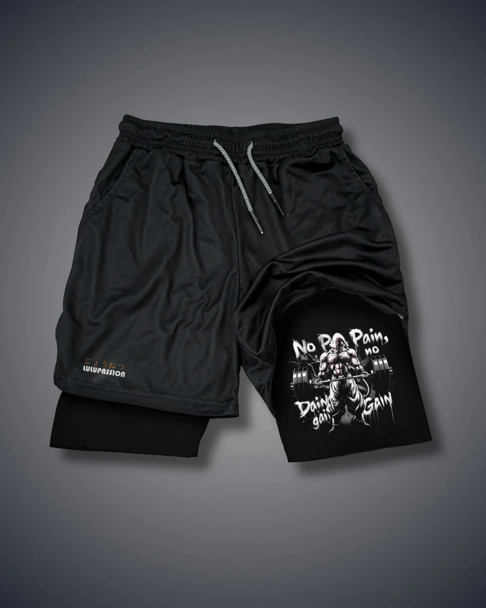 Dragon Ball Z Majin No Pain No Gain Shorts Performance shorts
