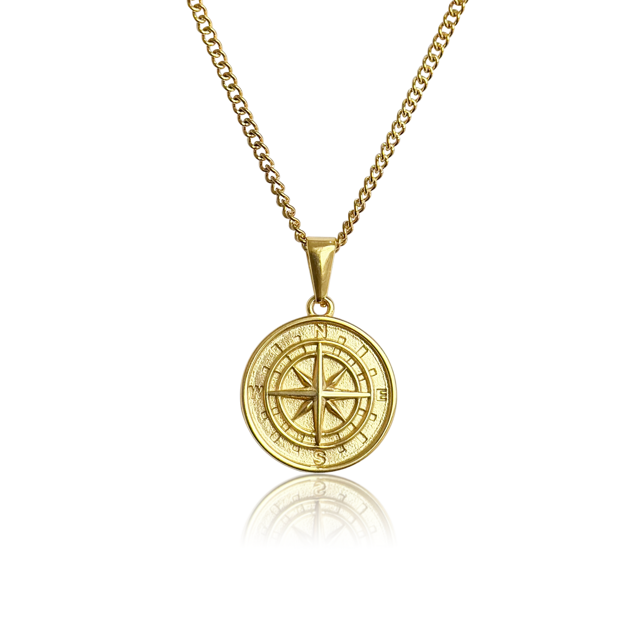 Slate x Calarbo Compass Gold Necklace & Pendant Accessories