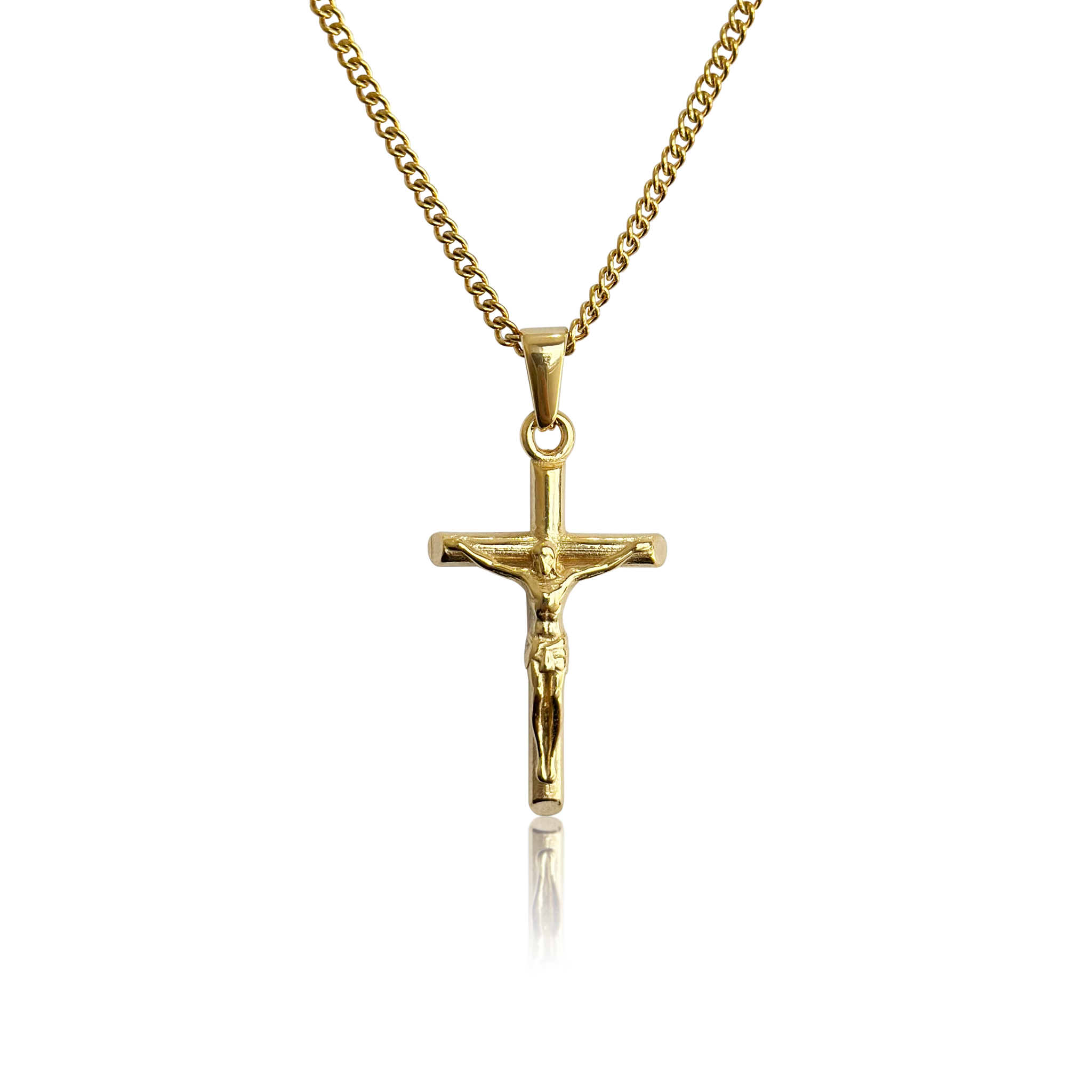 Slate x Calarbo Crucifix Cross Gold Necklace & Pendant Accessories