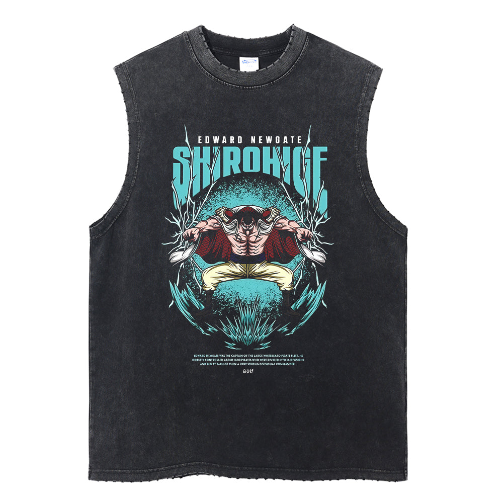 Edward Newgate "SHIROHIGE" Vintage Tank Top Tank Tops