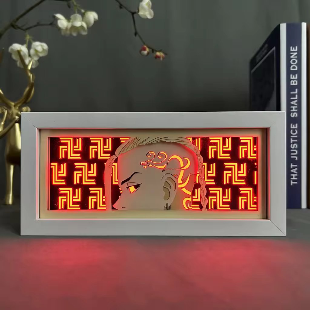 Anime Draken RGB Light Box Decor