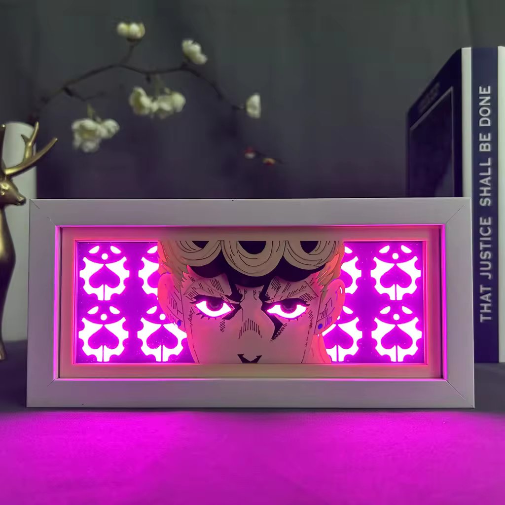 Anime Giorno Giovanna RGB Light Box Decor