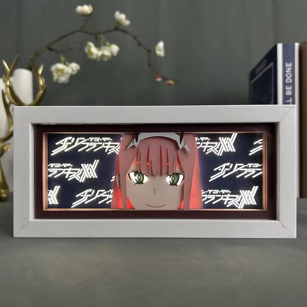 Anime Zero Two RGB Light Box Decor 2