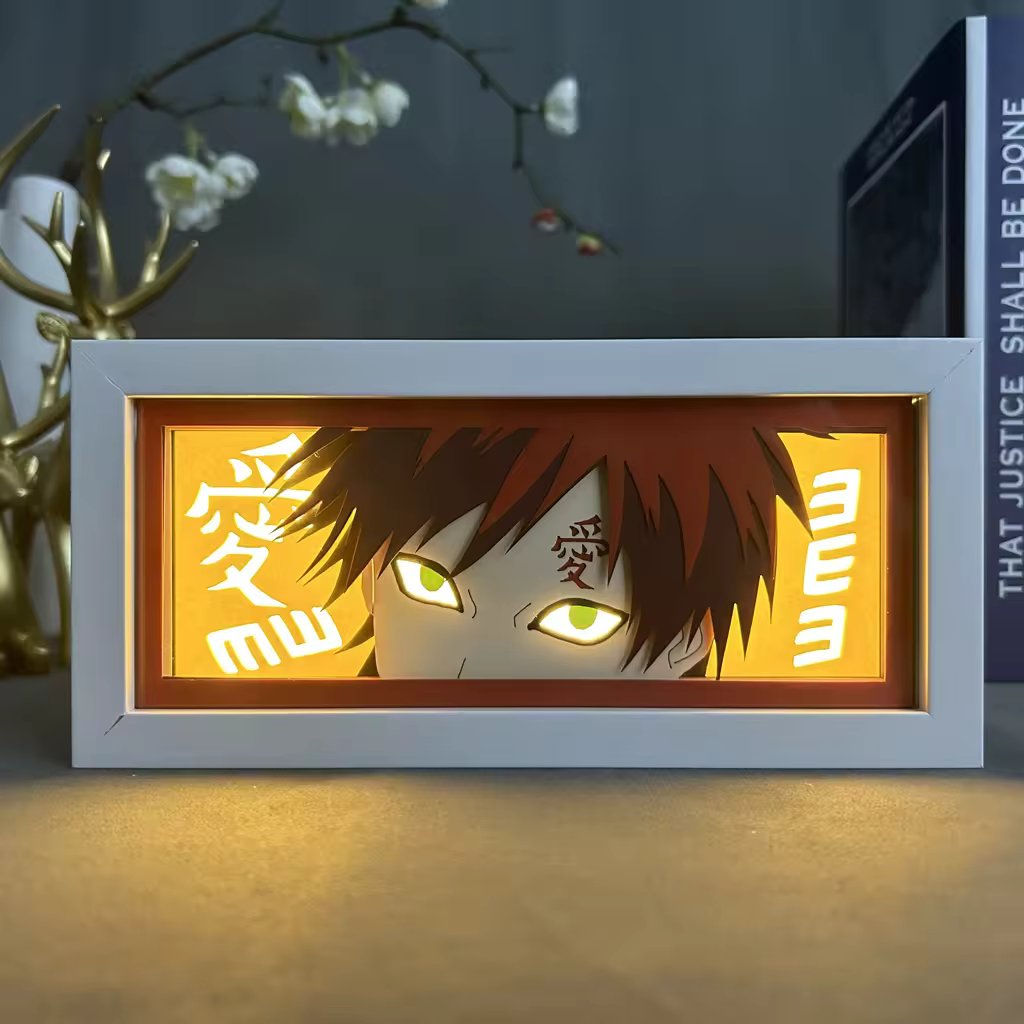 Anime Gaara RGB Light Box Decor 2