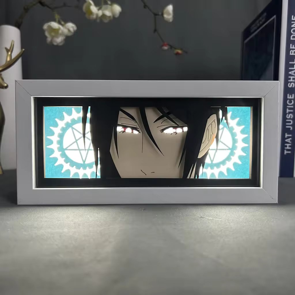 Anime Sebastian Michaelis RGB Light Box Decor