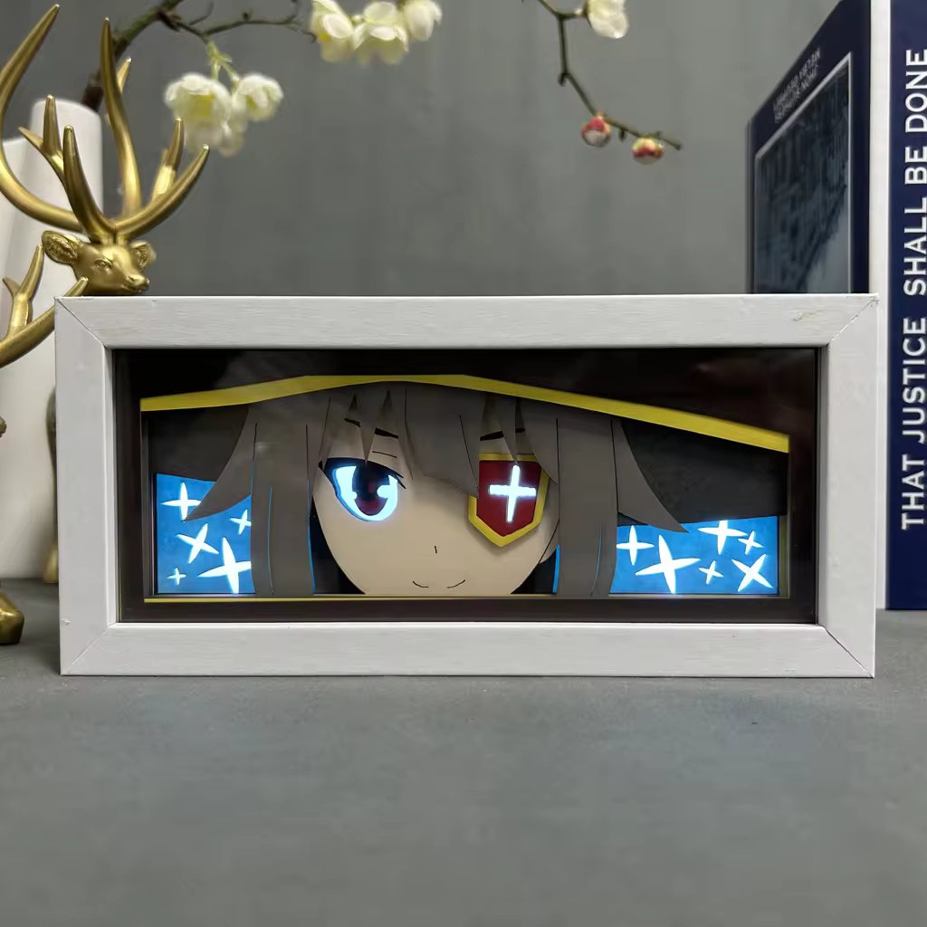 Anime Megumin RGB Light Box Decor