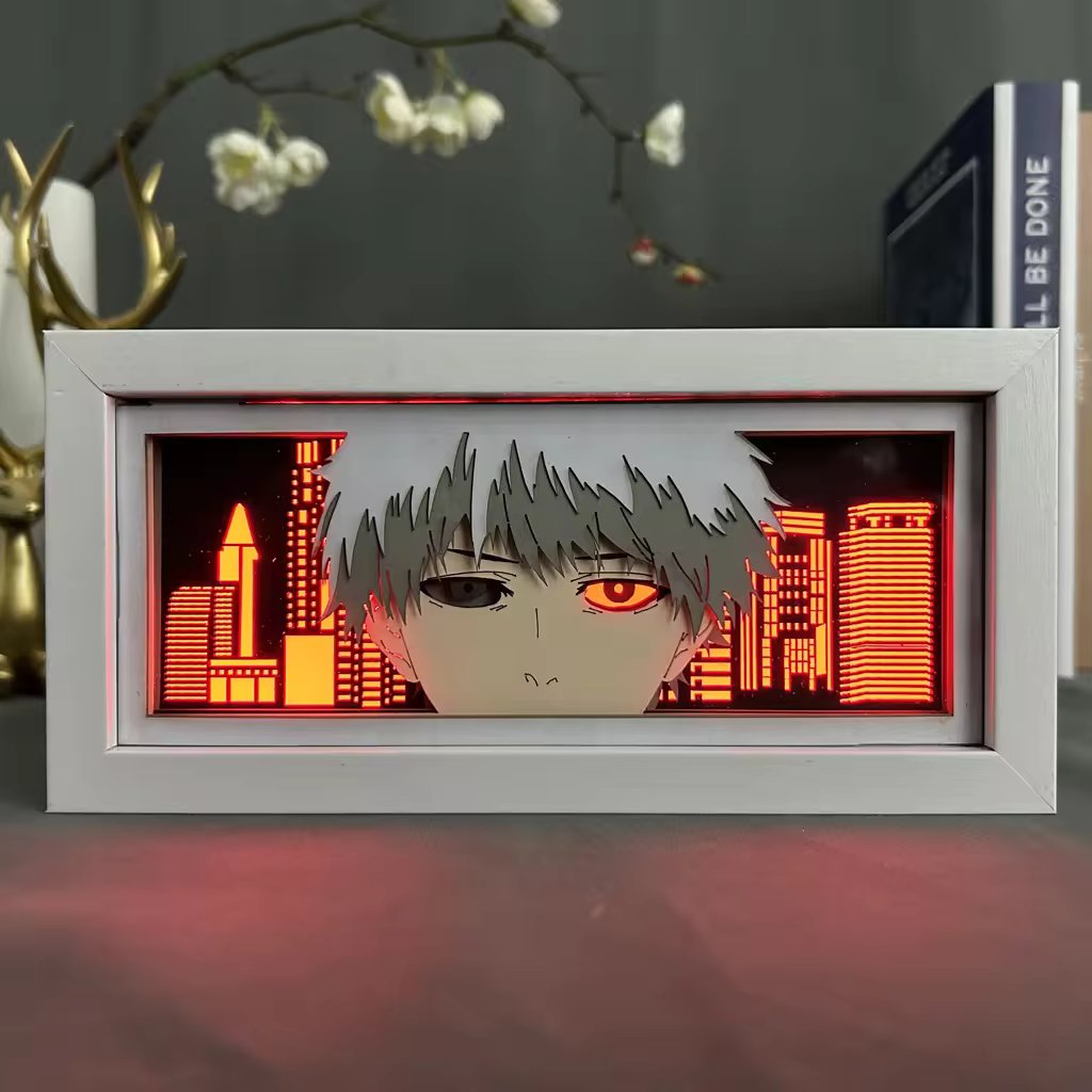 Anime Ken Kaneki RGB Light Box Decor 3