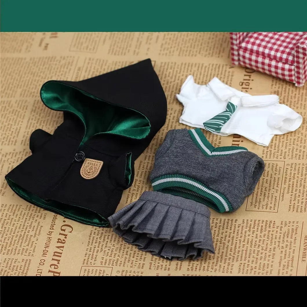 Labubu Hogwarts Wizard Robes Style 1 Green Doll Outfit