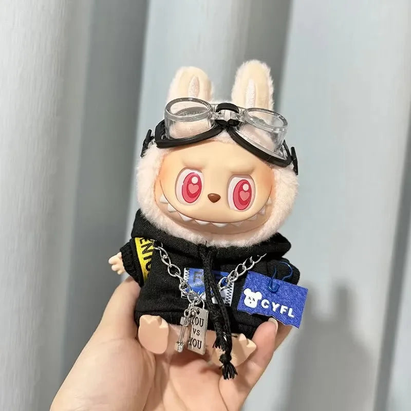 Labubu Punk Prowler Hoodie Style 1 Doll Outfit