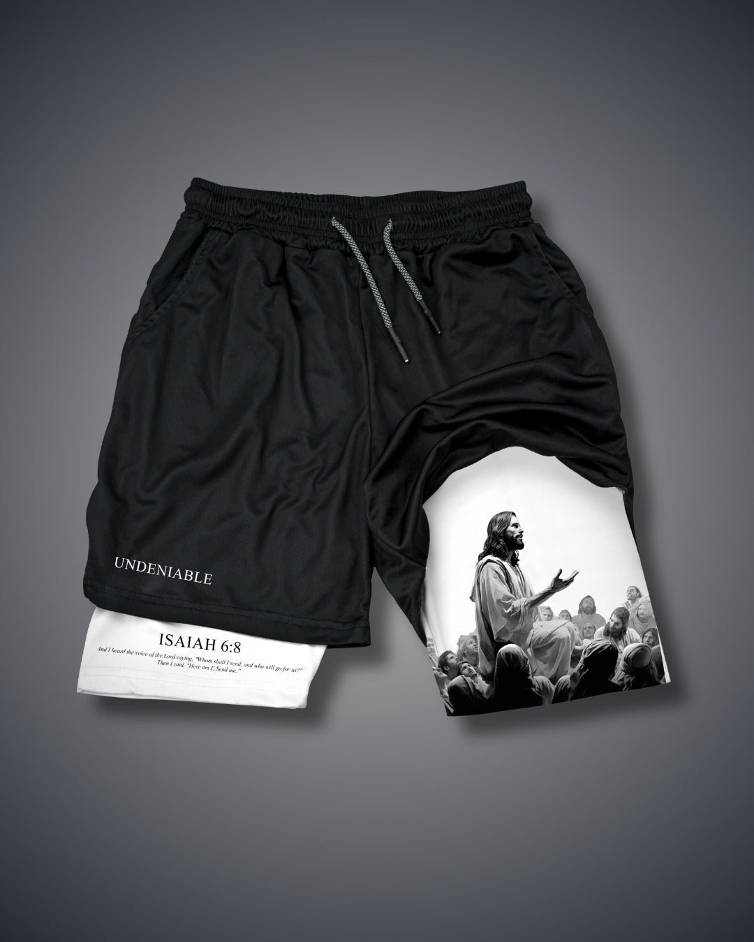 Isaiah 6:8 Jesus Performance Shorts Performance shorts