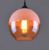 Calarbo™ Modern Nordic Glass Pendant Light White & Amber 9" x 7.9" Light