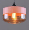 Calarbo™ Modern Nordic Glass Pendant Light White & Amber 8.2" x 9.8" Light
