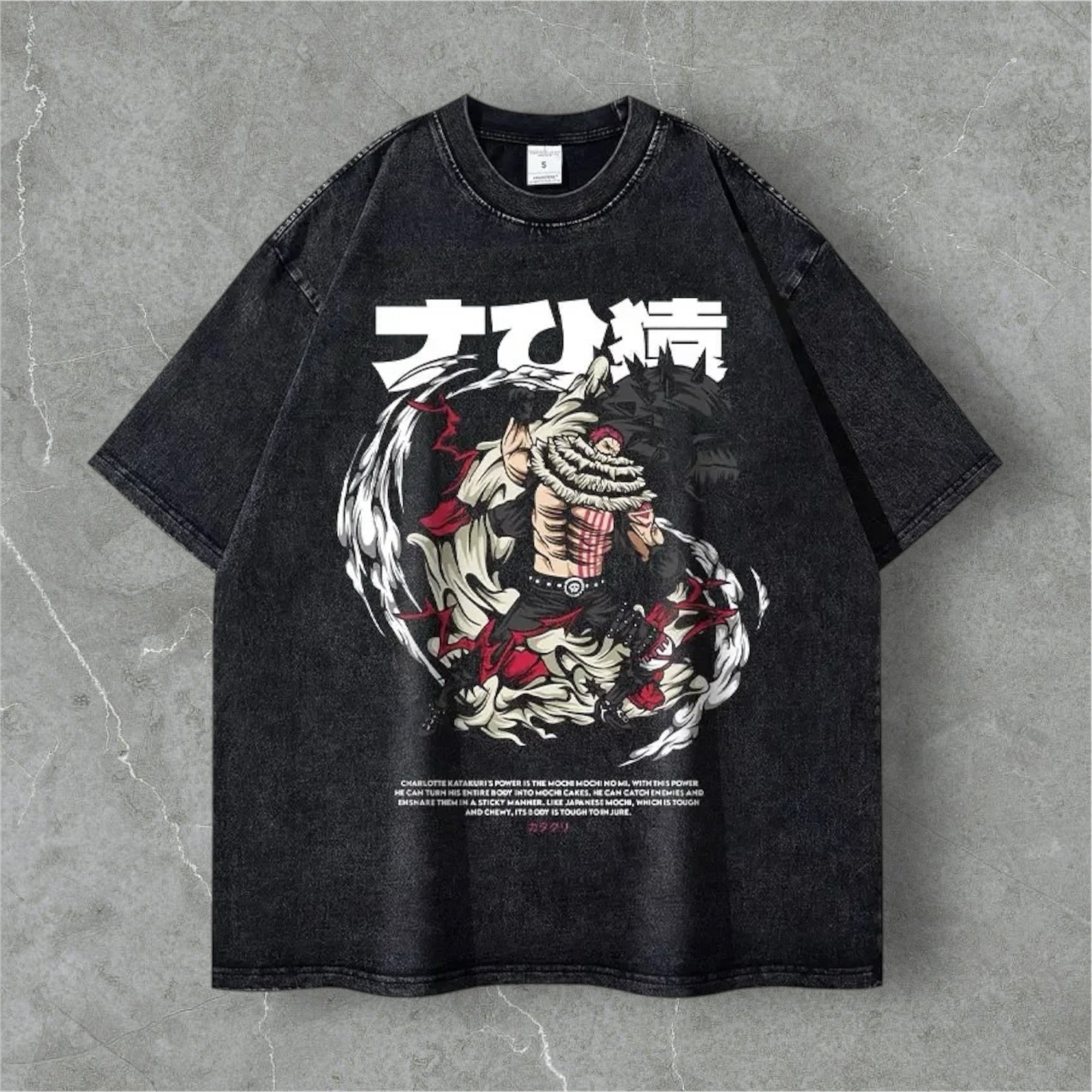 'Katakuri' One Piece Anime Vintage Washed T-Shirt