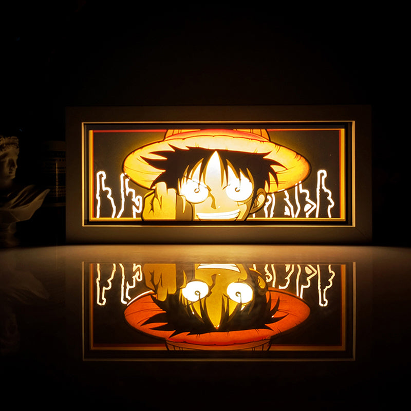 Anime Iconic RGB Light Box Decor One piece Luffy Accessories