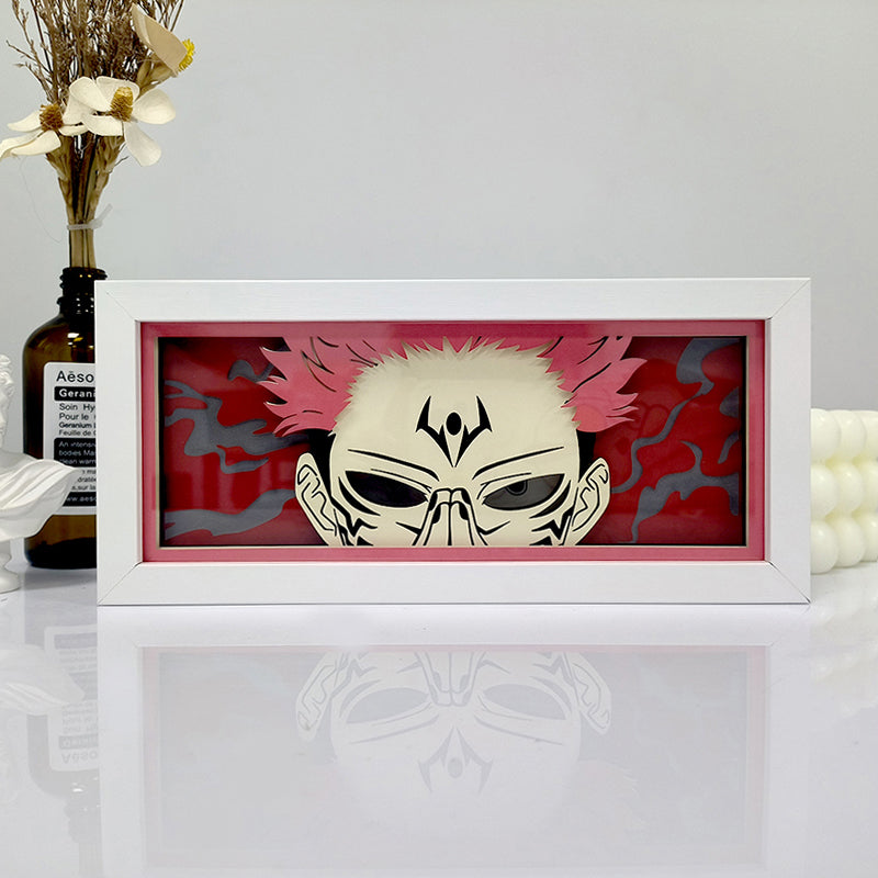 Anime Sukuna RGB Light Box Decor
