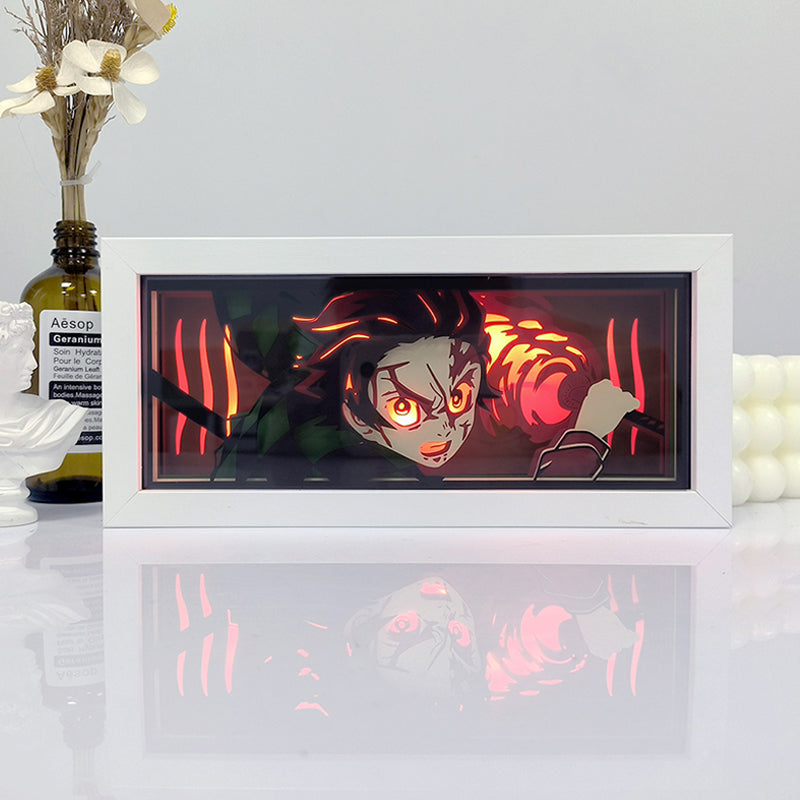 Anime Tanjiro RGB Light Box Decor