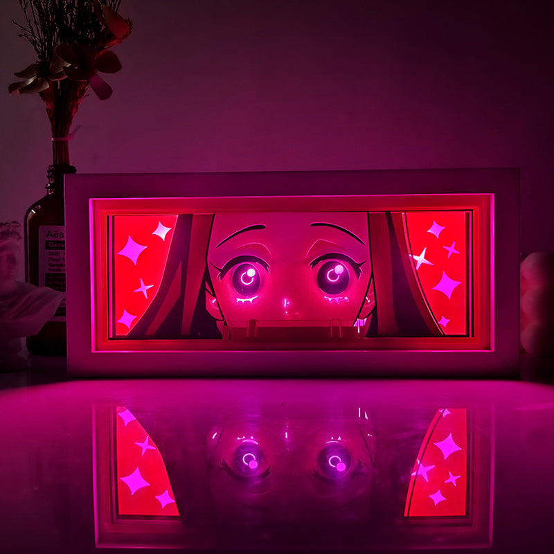Anime Nezuko RGB Light Box Decor 2