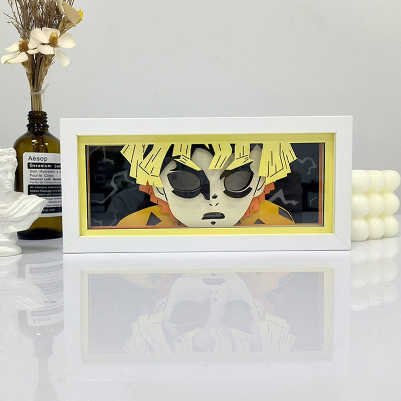 Anime Zenitsu RGB Light Box Decor