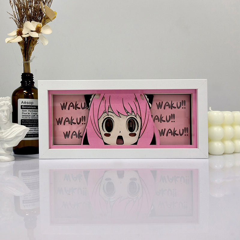 Anime Anya RGB Light Box Decor