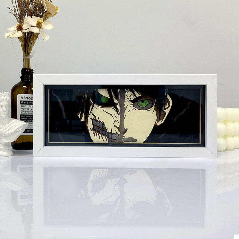 Anime Eren Yeager RGB Light Box Decor