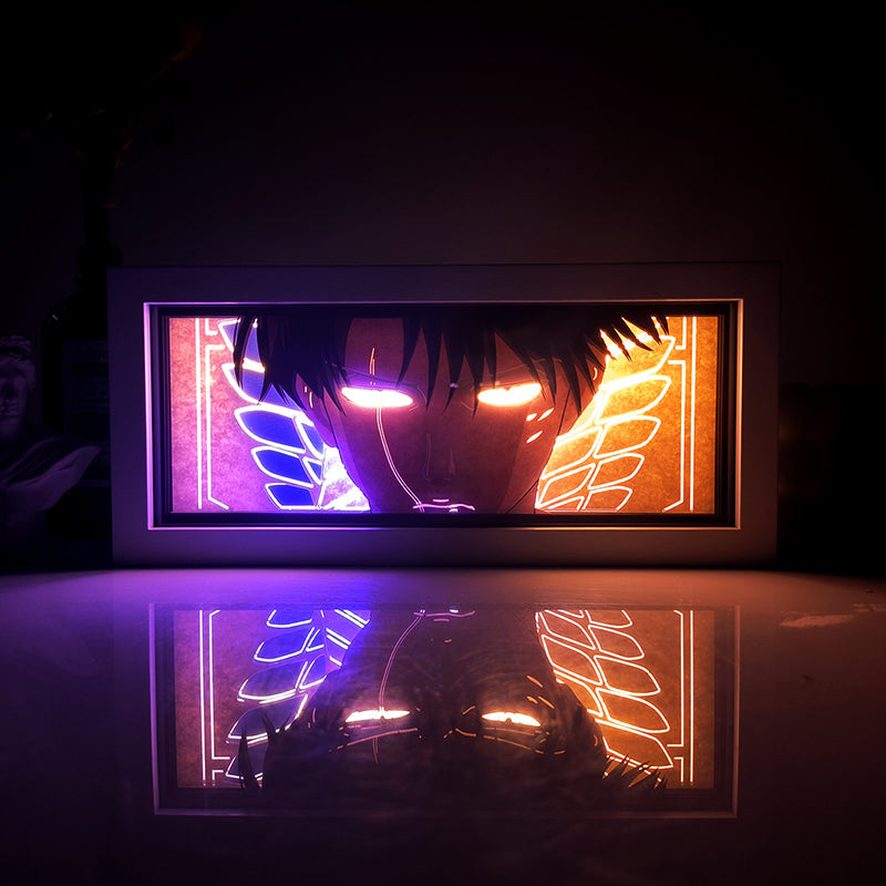 Anime Levi RGB Light Box Decor 1
