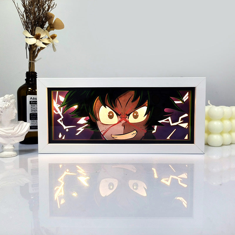 Anime Deku RGB Light Box Decor
