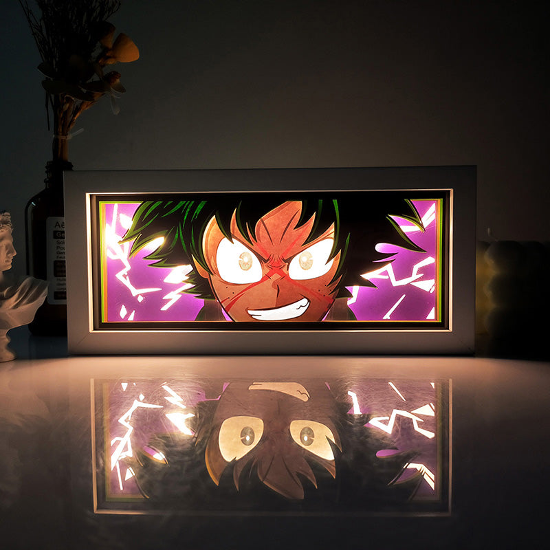 Anime Deku RGB Light Box Decor 1