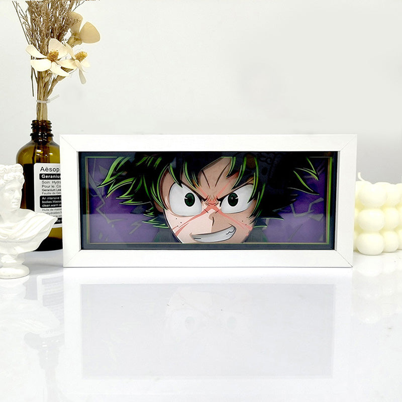 Anime Deku RGB Light Box Decor