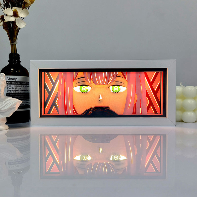 Anime Zero Two RGB Light Box Decor