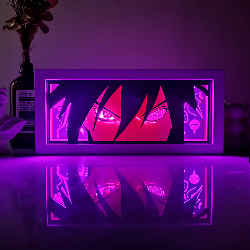Anime Sasuke RGB Light Box Decor