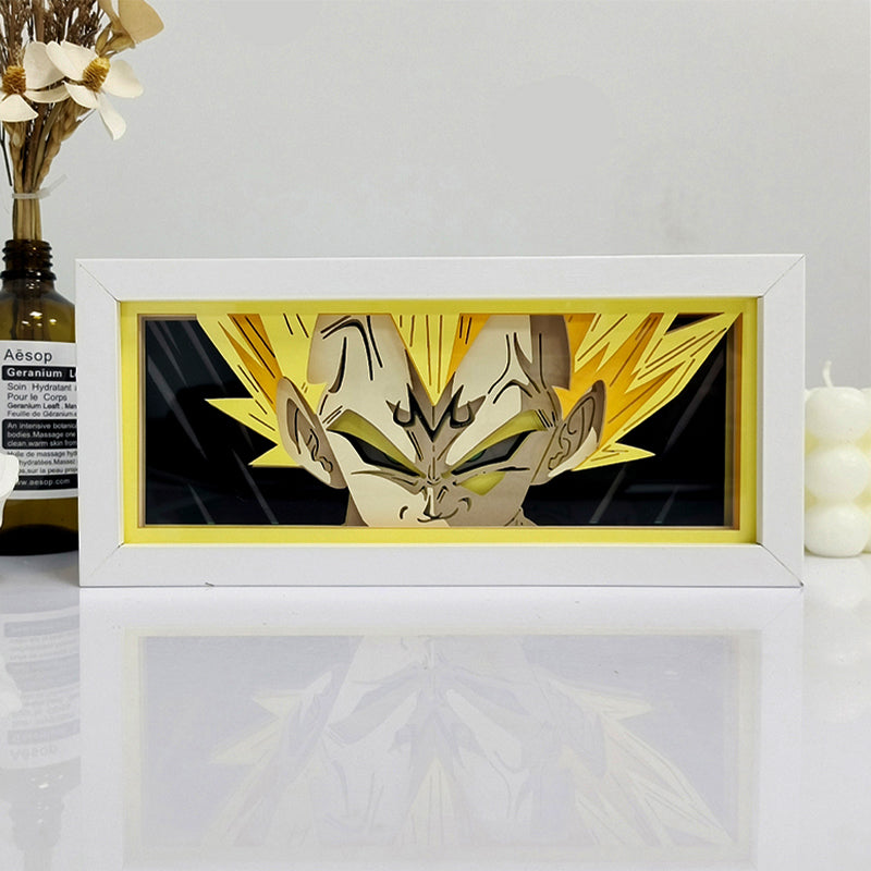 Anime Vegeta RGB Light Box Decor