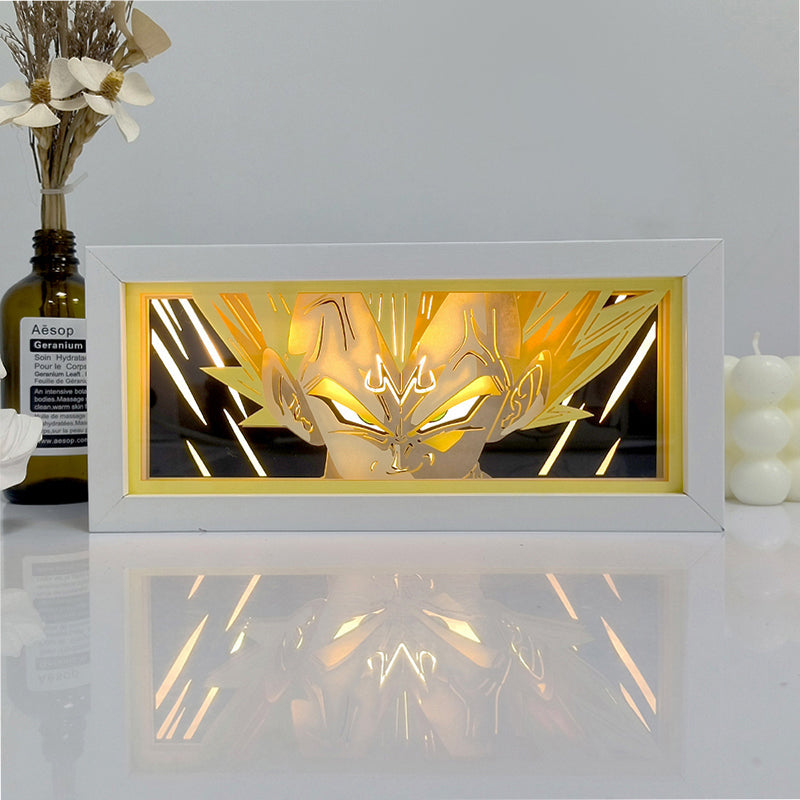 Anime Vegeta RGB Light Box Decor