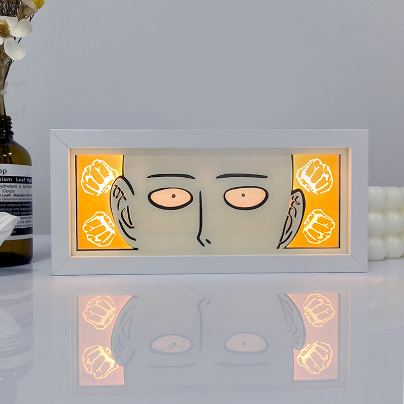 Anime Saitama RGB Light Box Decor