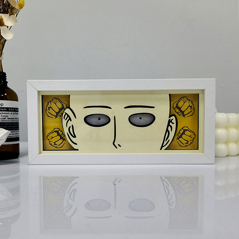 Anime Saitama RGB Light Box Decor