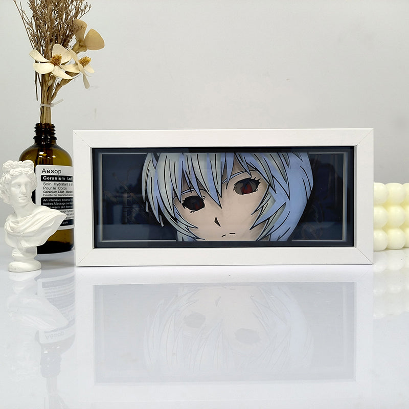 Anime Ayanami Rei RGB Light Box Decor