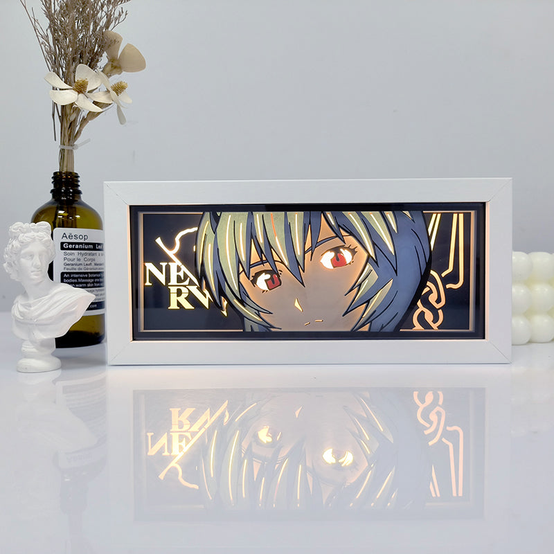 Anime Ayanami Rei RGB Light Box Decor