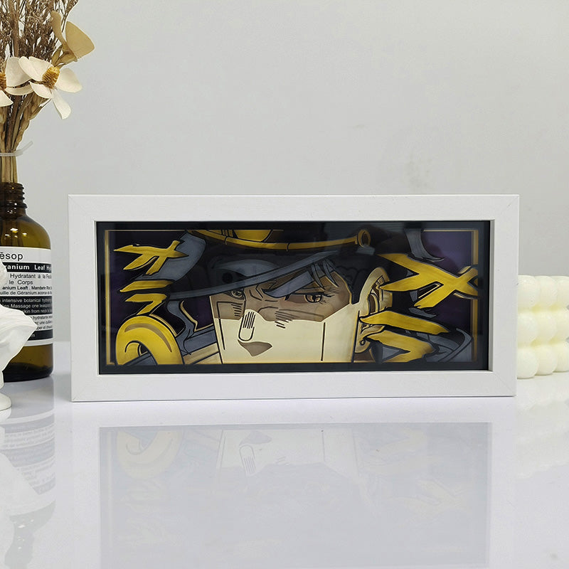 Anime Jotaro RGB Light Box Decor