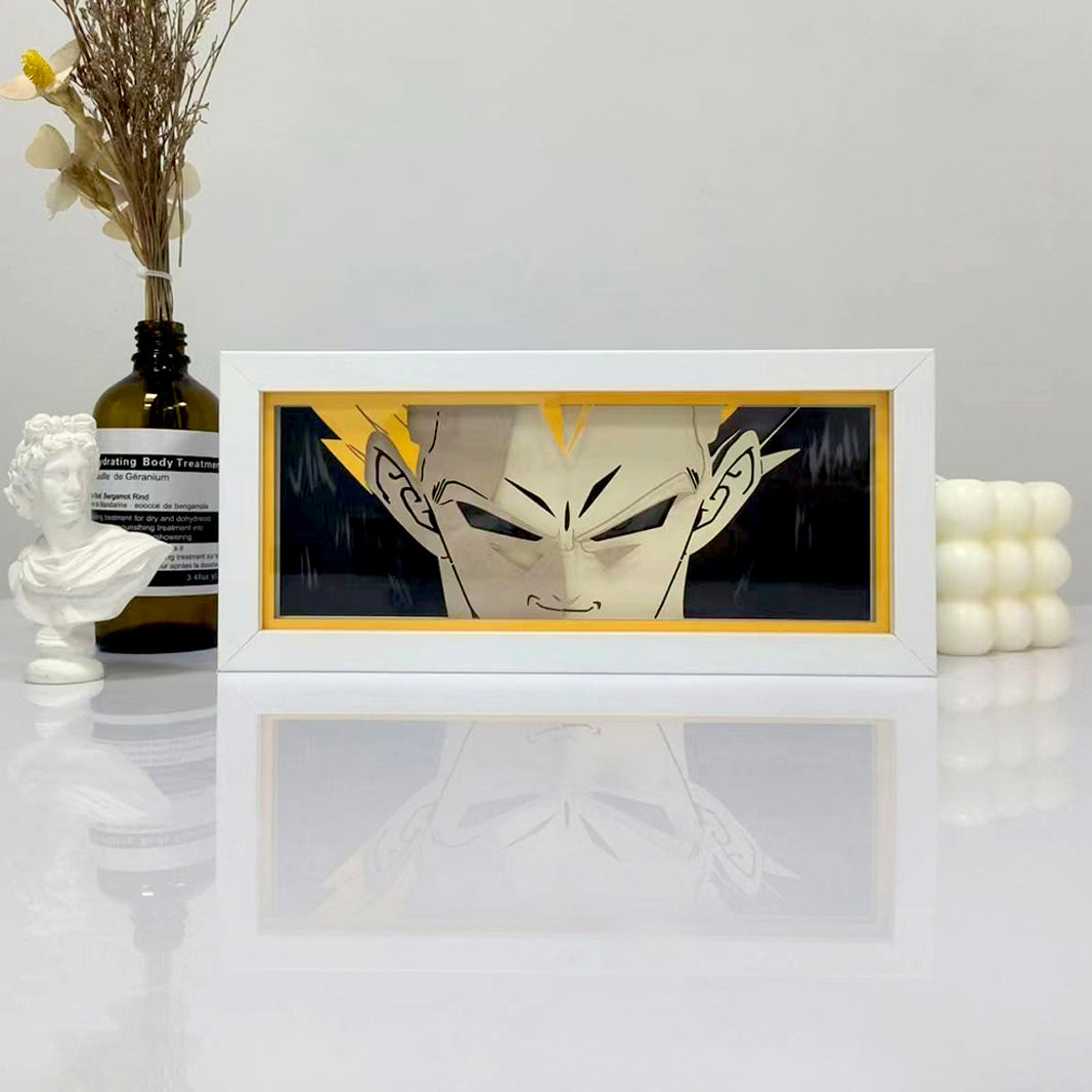 Anime Vegeta RGB Light Box Decor