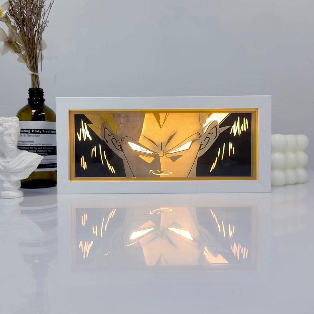 Anime Vegeta RGB Light Box Decor