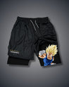 Dragon Ball Majin Vegeta Performance Shorts Black Performance shorts