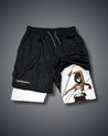 Attack on Titan Mikasa Performance Shorts White Performance shorts