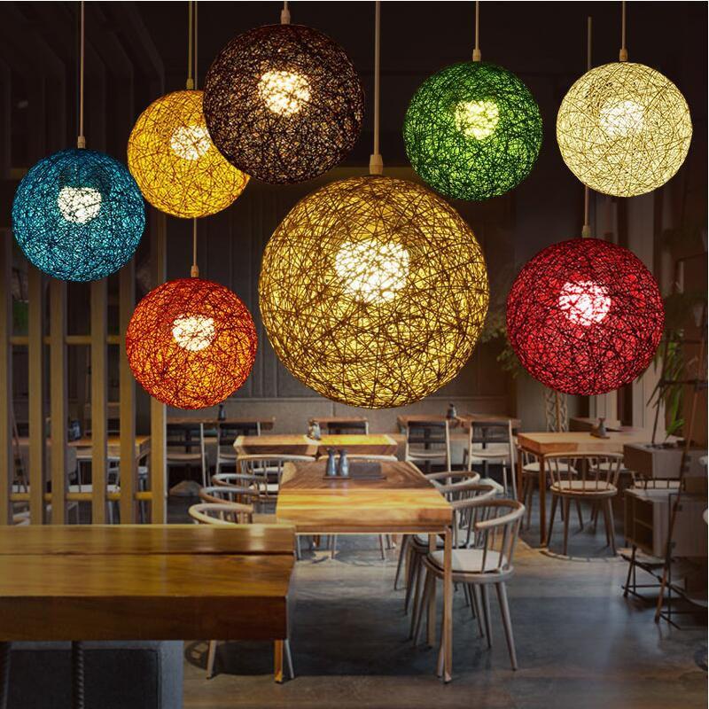 Calarbo™ Hilde - Vintage Wicker Pendant Lamp Light