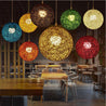 Calarbo™ Hilde - Vintage Wicker Pendant Lamp Light