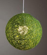 Calarbo™ Hilde - Vintage Wicker Pendant Lamp Green Light