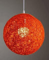 Calarbo™ Hilde - Vintage Wicker Pendant Lamp Orange Light